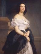 Gustave Boulanger Portrait of Adele Hugo oil